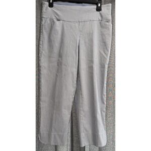 S.C.&Co Women Petal Slit Capri Pull On‎ Tummy Control Pant Size 10 Pockets EUC